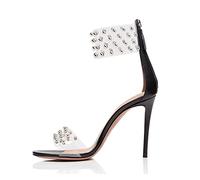 Talons pour Femmes, Sandales de Luxe conçues par des Femmes, Talons Hauts imités par des Diamants de Cristal, Robe pour Femmes pour Le Bal