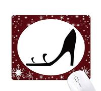 talons simples graphiques silhouette noire tapis de souris en hiver flocon de neige