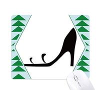 talons simples graphiques silhouette noire tapis de souris green pine tree tapis en caoutchouc