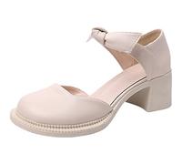 Talons Toe Sandales High Heels Chaussures de réconfort pour Femmes Summer Summer Femelle Beige New Bow Clear2.5 UK
