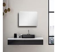 Talos Armoire de Toilette Mirage LED - Couleur Claire 4200K - Corps Aluminium - 50x 70 cm