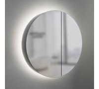 Talos Armoire Miroir pour Salle de Bain Ø 60 cm, Chrom