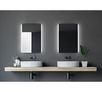 Talos Chic Miroir de Salle de Bain Argenté 50 x 70 cm