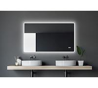 Talos Miroir de Salle de Bains à Del Sun avec éclairage Blanc Chaud - Cadre d'éclairage - 120 x 70 cm 50020