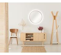 Talos Miroir Mural Rond décoratif avec éclairage LED indirect en cuivre Mat Ø 50 cm 50264
