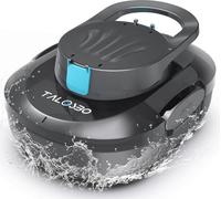 TALOSBO S1PRO (Version 2026) Robot Piscine, Aspirateur Piscine Double Moteur, Autonomie 120 Min pour Piscines Hors Sol 100m², Nettoyeur de Piscine Compact et Léger, Stationnement Automatique