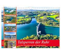 Talsperren der Ruhr und ihrer Nebenflüsse aus der Vogelperspektive (Wandkalender 2026 DIN A4 quer), CALVENDO Monatskalender: Besondere Aussichten auf Talsperren der Ruhr