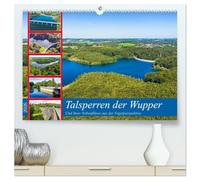 Talsperren der Wupper und ihrer Nebenflüsse aus der Vogelperspektive (hochwertiger Premium Wandkalender 2026 DIN A2 quer), Kunstdruck in Hochglanz: ... der Wupperbäche und Flüße im Bergischen Land.