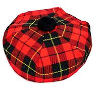 Tam O' Shanter Chapeau tartan écossais Tammy Bonnet Béret Balmoral | Laine acrylique Tartan Tammie dans divers tartans, Wallace, Taille unique