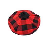 Tam O' Shanter Chapeau tartan écossais Tammy Bonnet Béret Balmoral | Laine acrylique Tartan Tammie dans divers tartans, MacGregor Rob Roy, Taille unique