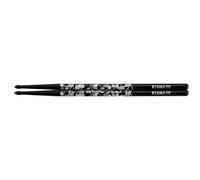 Tama Baguettes de tambour 5B O5B-S-BS "Skull" noir, impression argent