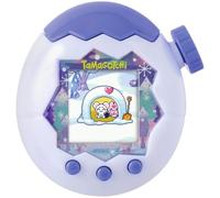 Tamagotchi Paradise White Glacier - Animal Virtuel à élever - Tamagotchi avec molette de Zoom - Jouet Interactif en français - Modèle Glacier Blanc Bleu - Jouet Enfant 6 Ans et + - Bandai - 43426