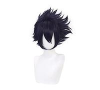 Tamaki Amajiki Perruque courte Bleu foncé Cosplay Costume Boku no Hero Academia cheveux synthétiques hommes femmes fête perruques