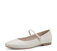 Tamaris Femme Damen 1-22122-42 Ballerines, Blanc cassé Mat, 39 EU