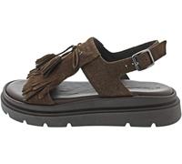 Tamaris 1-28255-46-304 Sandales Plates en Daim pour Femme Marron Taille 36, Marron, 37 EU