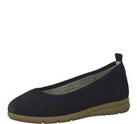 Tamaris 8-82101-20 - Comfort Fit - Semelle intérieure Amovible - Classique - Chaussures de Tous Les Jours - Ballerines d'affaires, Bleu Marine, 38 EU Large