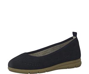 Tamaris 8-82101-20 - Comfort Fit - Semelle intérieure Amovible - Classique - Chaussures de Tous Les Jours - Ballerines d'affaires, Bleu Marine, 40 EU Large