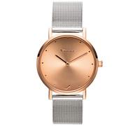 Tamaris, Anda, DAU 36 mm, or rose, bracelet milanais argenté.