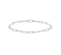 Tamaris Anklet - Élégant bracelet de cheville en acier inoxydable poli - Argenté - Chaîne à maillons réglable jusqu'à 25 cm - Imperméable et doux pour la peau