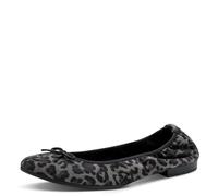 Tamaris Femme Damen Ballerina 1-22116-41 Ballerines, Gris léopard, 41 EU
