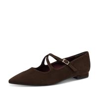 Tamaris Ballerine Plate pour Femme avec Sangle Marron (Mocca), 38