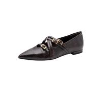 Tamaris Ballerine Plate pour Femme avec Sangle Marron (Mocca Croco), 36