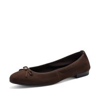 Tamaris Ballerine Plate pour Femme, Marron (Daim Mocca), 41