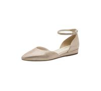Tamaris Ballerines à lanières beige / or, Taille 42