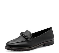Tamaris Ballerines Classiques pour Femme, Semelle intérieure Tactile, Cuir Noir, 41 EU