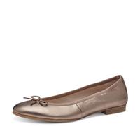 Tamaris Ballerines Classiques pour Femme, Semelle intérieure Tactile, Cuivre métallisé, 39 EU