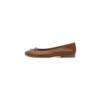 Tamaris Ballerines Alena en cuir plates brunes Taille 38 EU