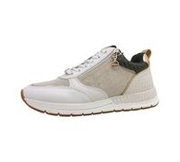 Tamaris Baskets basses chamois / brun foncé / or / blanc, Taille 42