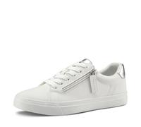 Tamaris Baskets à fermeture éclair pour femme Blanc - Blanc - Taille 41 EU, white-417, 41 EU