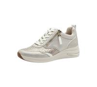 Tamaris Baskets basses beige / or / blanc, Taille 42