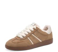 Tamaris Baskets Basses Plates pour Femme, Marron (Camel), 41