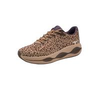 Tamaris Baskets Basses Plates pour Femme, Marron (léopard), 40