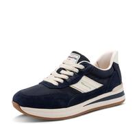 Tamaris Baskets Basses pour Femme - Coupe Large - Bleu Marine - Taille 36