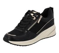 Tamaris Baskets Basses pour Femme - Noir/doré - Taille 40 EU, Black Gold., 40 EU