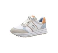 Tamaris Baskets basses femme 1-23727-42 Bleu clair / Gris / Mandarine / Blanc Taille 41