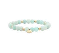 Tamaris Berads Bracelet vert avec boules en métal, acier inoxydable IP doré