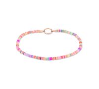 Tamaris Chaîne de cheville TJ-0638-A-26 en acier inoxydable IP or rose, 25 cm, Acier inoxydable, Pierres de coquillages