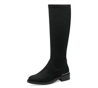 Tamaris Bottes à tige longue pour femme - Vegan - Talon bloc, Noir, 39 EU