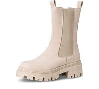Tamaris Bottes classiques pour femme, semelle intérieure amovible, doublure confortable, Blanc cassé., 41 EU
