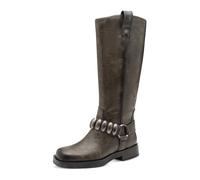 Tamaris Femme Damen Long Boot Flat 1-25534-45 Botte Haute Jusqu'au Genou, Cigar, 38 EU