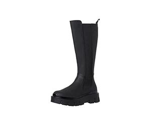 Tamaris Bottes larges pour femme 1-1-25611-29, Noir, 37 EU