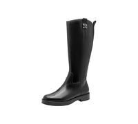 Tamaris Bottes longues plates pour femme 1-25522-45 - Bottes montantes au genou - Noir - Taille 38 EU, Noir, 38 EU