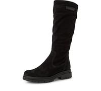 Tamaris Bottes longues plates pour femme 1-25606-45 - Bottes montantes au genou - Noir - Taille 37 EU, Noir, 37 EU