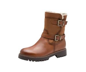 Tamaris Bottes plates pour femme, cognac, 40 EU