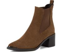 Tamaris Bottes plates pour femme, marron, 39 EU