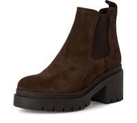 Tamaris Bottes plates pour femme, Mocca Suede, 37 EU